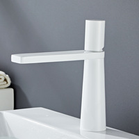 Robinet de lavabo monotrou en laiton moderne pour salle de bain