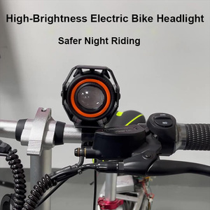Luz Diurna <span class=keywords><strong>LED</strong></span> para <span class=keywords><strong>Bicicleta</strong></span> Eléctrica de 36V/48V 351LUX IPX4 Impermeable con Luz de Cruce y Bocina - Product Image 5