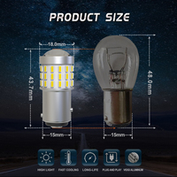 JiaChi Factory Super Bright Brake Tail Light For 1157 Auto Car Led Bulb Lamps BAZ15D BAY15D 1156 3157 7443 LED 3014 54smd 12-24v