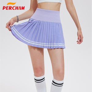 高腰女式网球裙轻便可拉伸内短裤，适合锻炼和休闲服舒适的移动比赛 - Product Image 6