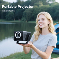 Mini-projecteur LED X7 Google TV Version 4K 1080P WiFi 6 Android 14 avec haute luminosité et son HIFI stéréo pour cinéma maison