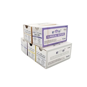 의료 흡수성 POLYGLACIN PGA 910 PGA PGLA 수술 봉합 바늘 usp 2-6/0