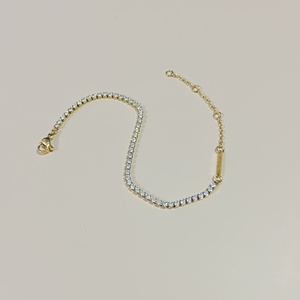 สร้อยข้อมือเทนนิสประดับเพชรเต็มเส้น รุ่น <span class=keywords><strong>DW</strong></span> สุดหรู สำหรับผู้หญิง ดีไซน์โซ่ Starlight อเนกประสงค์ ประดับเพชร ของขวัญสุดเพอร์เฟกต์ - Product Image 4