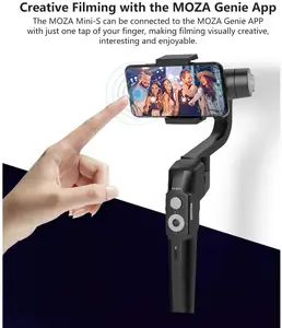 Shemax akıllı Gimbal,3 eksenli akıllı telefon Gimbal, el sabitleyici Vlog Youtuber canlı Video iPhone 12 pro max Android