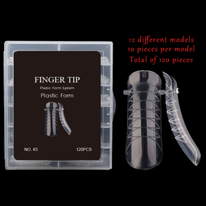12 Tailles, Logo Personnalisé, Formes Doubles en Gel PP pour Ongles, Moules d'Extension Rapide pour Manucure - Product Image 3