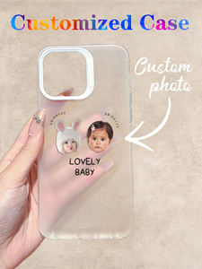 Coque de téléphone personnalisée pour jumeaux avec <span class=keywords><strong>photo</strong></span>, date et texte, 1 pièce, personnalisation transparente en TPU sans support, peinture UV pour modèles 11-17 - Product Image 2