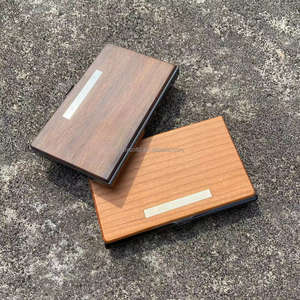 <span class=keywords><strong>Porta</strong></span> carte portafoglio carta carta di credito Custom legno - Product Image 2