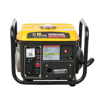 2-Takt Luftgekühlter 650W Mini Tragbarer Benzingenerator mit Seilzugstarter und 4L Kraftstofftank