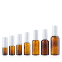 Botol Semprot Kabut Kaca Amber Minyak Atsiri Grosir 10ml 15ml 20ml 30ml 50ml 100ml Dengan Sprayer Plastik Hitam Putih