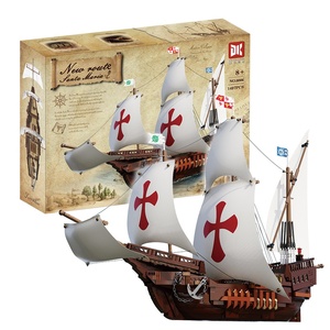 DeKe Creative 6006 Nuevo Barco Santa María Edición Coleccionista, Exquisito Juguete Educativo de Construcción DIY de Plástico ABS, Edificios Históricos - Product Image 6