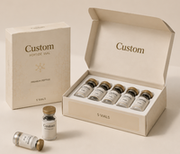 Étiquettes autocollantes cosmétiques imprimées à chaud pour flacons de peptides de 1 ml à 10 ml avec logo personnalisé, adhésif médical, écologiques, imperméables et faciles à décoller