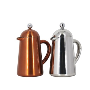 Cafetière de Camping Portable presse française théière isolée 350/800/1000ml en acier inoxydable presse française cafetière - Product Image 1