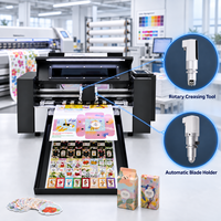 Nouvelle machine de découpe numérique à alimentation automatique 2026 pour le traitement du papier, machine à découper les étiquettes, les autocollants et le carton, avec rainureuse rotative