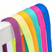 Bande élastique brossée double face 1 cm de large, couleur unie, en nylon sergé mat doublement brossé, pour vêtements, bretelles, rouleau extensible