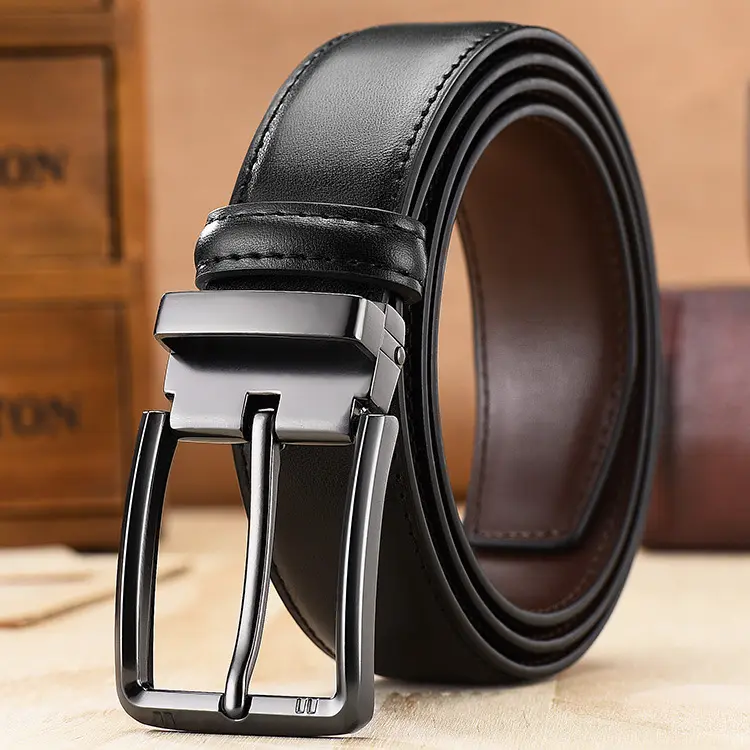 Wholesale designer men pin buckle leather belt business men fashion leather belt