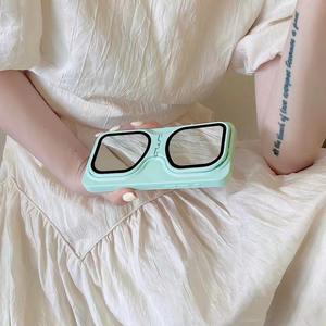 Nouveau support de miroir de lunettes créatives couverture de téléphone portable étui de téléphone pour iPhone 15 14 Pro max étui de téléphone antichoc pour iPhone 16 - Product Image 4