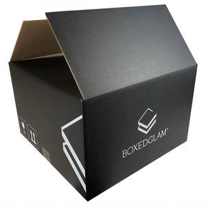 Personnalisé robuste 5 couches double paroi en carton ondulé <span class=keywords><strong>transport</strong></span> RSC boîte de carton d'expédition noir avec logo - Product Image 1