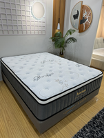 Meubles de chambre à coucher personnalisés et abordables, matelas de luxe King Queen Double, matelas hybride en latex et ressorts ensachés, matelas en mousse à mémoire de forme
