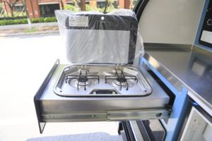 Remolque <span class=keywords><strong>de</strong></span> Campamento Todoterreno Tipo Lágrima, Caravana Pequeña con Cocina Extraíble, Cama Doble y Suspensión Independiente - Product Image 5