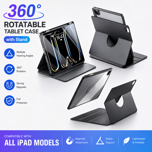Wholesale Magnetic Detachable Tablet Case for iPad 10th 10.2 9.7 Air 5/4 Pro 11 12.9 Shockproof Stand Cover OEM ODM