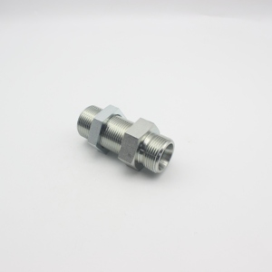 Raccord de traversée droit mâle BSP 6B norme SAE, fabrication usine - Product Image 1