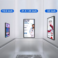 Écran publicitaire Android 14 de 21,5 pouces, RJ45, 1920*1080, prise en charge multilingue pour promotion en ascenseur et murs de centres commerciaux