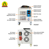 Alimentation électrique CC haute intensité 30V 500A pour électrolyse, traitement des eaux usées, électrolyse de l'eau pour hydrogène vert
