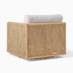 تصميم جديد عالي الجودة لأثاث الحدائق الخارجية، طقم كراسي استرخاء دوارة من الخيزران والراتان - Product Image 5