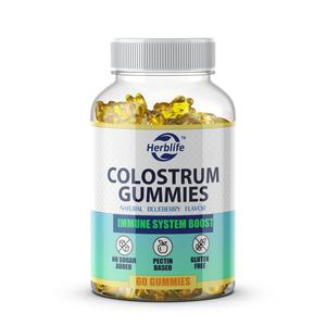 Gummies au colostrum sans sucre, best-seller OEM - Santé intestinale |   Peau et cheveux sains |   Soutien immunitaire, 30 portions, saveur myrtille - Product Image 1