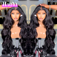 Peluca frontal de encaje HD 13x6 de densidad 250, pelucas de cabello humano 100% virgen sin procesar con cutículas alineadas, pelucas de cabello humano vietnamita pre-arrancadas con ondas corporales.