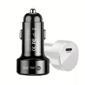 โปรโมชั่นล่าสุด PD 30W 3A ชาร์จโทรศัพท์มือถือที่ชาร์จในรถยนต์ประเภท C ที่ชาร์จในรถยนต์แบบ USB C - Product Image 1