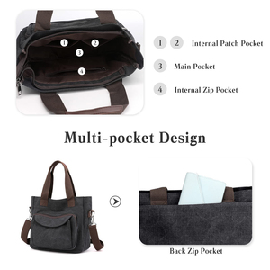 Women's Shoulder <b>Bag</b> Canvas Shoulder <b>Bag</b> Handbag <b>Hobo</b> <b>Bag</b> Tote Girls <b>Crossbody</b> <b>Bag</b> for Shopping Travel Work Daily Use - Product Image 3