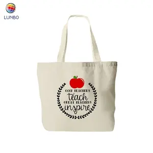 Bolsa de lona personalizada, bolsa para professor de monografia da apple