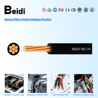Cable Eléctrico Flexible y Resistente BEIDI H05V-U con Certificación CE, para Electrodomésticos, Fabricación y Construcción, Aislamiento de PVC
