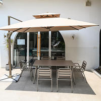 Tables et chaises d'extérieur en métal, table basse en fer forgé personnalisée avec des images, tables et chaises d'extérieur