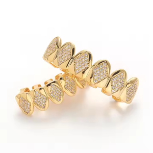 Ultra Luxe Argent 925 Bling Grillz Moissanite Argent Plaqué Glacé Personnalisé Hip Hop Bijoux Déclaration Dents Accessoire Unisexe - Product Image 5