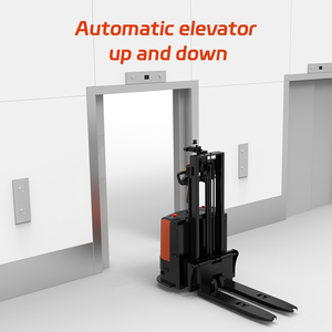 Chariot élévateur à palettes 1,5T avec hauteur de levage de 2,5 mètres, fourches réglables et plateforme de marche |   Chariot élévateur d'entrepôt directement de l'usine - Product Image 3