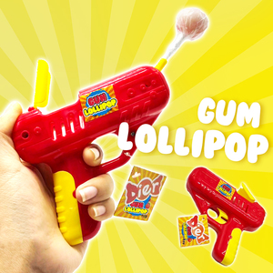 Kẹo Bán Buôn Tùy Chỉnh Nhãn Hiệu Riêng Đầy Màu Sắc Súng Hình Lollipop Đồ Chơi Vui Vẻ Trái Cây Snack Với Đồ Chơi Mới Lạ Cho Trẻ Em Bên Gifting - Product Image 1
