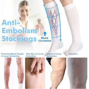 Compports White Brand <span class=keywords><strong>Nylon</strong></span> Unisex 15-20 MMHG Kniekousen tegen trombose met doosverpakking - Product Image 6