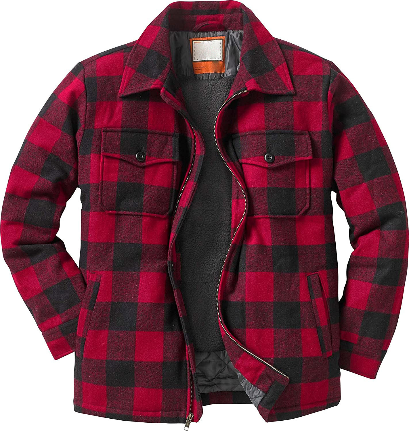 High Quality Plus Size Brushed Plaid Shirt Jackets Men'S Flannel Jackets For Men