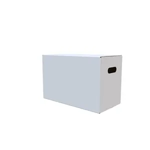 Riciclabile rettangolo bianco scatola di cartone con la mano opaco/laminazione lucida per uso agricolo