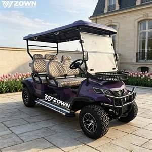 Voiturette de golf électrique haute performance 6 places, grande capacité de chargement, véhicule de tourisme pour club de golf et parc - Product Image 1