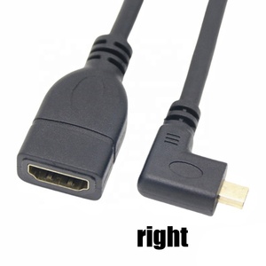 OEM à angle droit 90 degrés Cabo <span class=keywords><strong>Micro</strong></span> pour <span class=keywords><strong>HDMI</strong></span> mâle Port adaptateur PVC veste <span class=keywords><strong>5M</strong></span>/10M pour <span class=keywords><strong>HDMI</strong></span> femelle ruban câble pour projecteur - Product Image 6