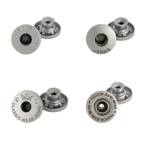 Bottoni Personalizzati in Lega di Ottone Dorata 12mm/20mm, Rivetti Lavabili in Metallo per Jeans e Giacche, Senza Nichel - Product Image 2