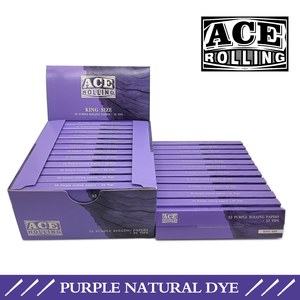 Papel de Liar ACE Purple King Size de Marca Privada con 32 Hojas y 32 Puntas de Filtro por Libreta, Empaque Personalizado - Product Image 2