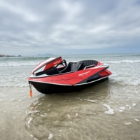 Mini Bote a Motor de Alta Calidad Personalizado para Deportes Acuáticos, Jet Ski de Gasolina para 2 Personas
