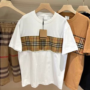 Camiseta de Manga Corta para Hombre, Diseño a Cuadros, 100% Algodón, Estilo Casual y Deportivo, Lujosa, para Verano 2026, Marca berry STREETWEAR - Product Image 2