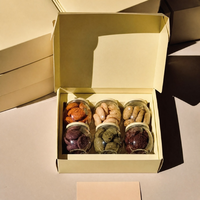 Boîtes pliables en papier enduit écologiques personnalisées OEM pour l'emballage de desserts et de produits de boulangerie, couleur et logo personnalisés