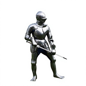 Full Body Medieval Steel Armor Silver Plated Warrior Costume Antique Style Art Collectible Full 3D Welded Design - Product Image 5