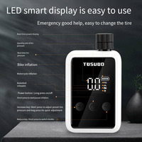 TOSUOD Bicycle Air Pump, Smart Display Electric High-Pressure Inflator, Portable for Road Bike, Universal